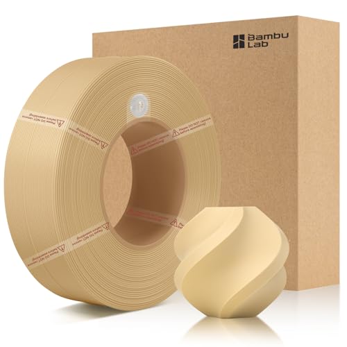 CCTREE Bamboo Original X1 PLA Matte Refill Filament 1.75MM High Toughness&High Speed, Easy Printing with RFID für Bambu Lab A1/X1/P1 AMS 1KG +/- 0.03mm (Without Spool) (Desert Tan 11401) von CCTREE
