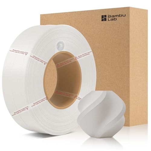 CCTREE Bamboo Original X1 PLA Matte Refill Filament 1.75MM High Toughness&High Speed, Easy Printing with RFID für Bambu Lab A1/X1/P1 AMS 1KG +/- 0.03mm (Without Spool) (Elfenbeinweiß 11100) von CCTREE