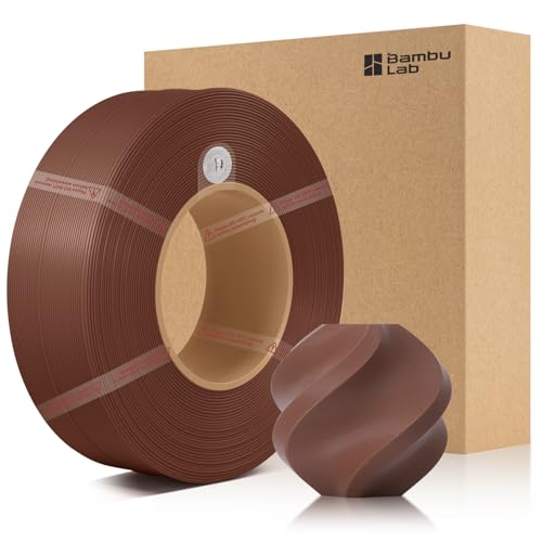 CCTREE Bamboo Original X1 PLA Matte Refill Filament 1.75MM High Toughness&High Speed, Easy Printing with RFID für Bambu Lab A1/X1/P1 AMS 1KG +/- 0.03mm (Without Spool) (Kokosnussbraun 11802) von CCTREE