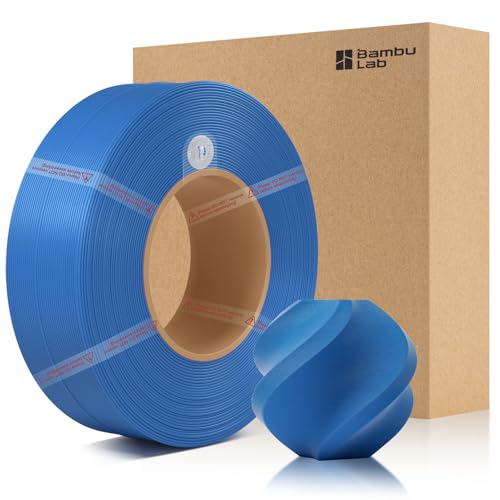 CCTREE Bamboo Original X1 PLA Matte Refill Filament 1.75MM High Toughness&High Speed, Easy Printing with RFID für Bambu Lab A1/X1/P1 AMS 1KG +/- 0.03mm (Without Spool) (Marine Blau 11600) von CCTREE