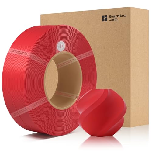 CCTREE Bamboo Original X1 PLA Matte Refill Filament 1.75MM High Toughness&High Speed, Easy Printing with RFID für Bambu Lab A1/X1/P1 AMS 1KG +/- 0.03mm (Without Spool) (Scharlachrot 11200) von CCTREE