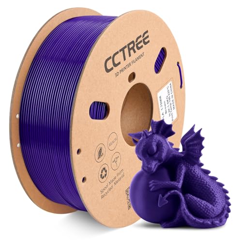 CCTREE PLA+ Filament 1.75mm, Stronger and Toughness 3D Printer Filament PLA Plus, Dimensional Accuracy +/- 0.03 mm, 1KG Spool (2.2 lbs), 3D Druck Filament for Most FDM 3D Printers, Lila von CCTREE
