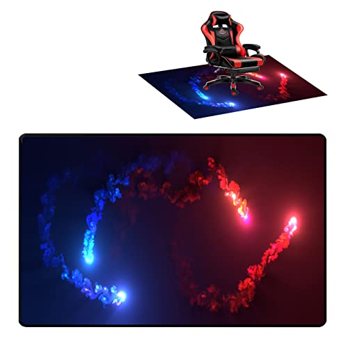 Bodenschutzmatte Gaming Bürostuhl Stuhlmatten Bodenschutzmatte Bürostuhl Unterlage Bürostuhlunterlage Rutschfestes Kratzfest Stuhl unterlage Chair Mat 120×140CM von CCTSA