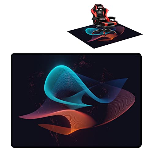 Bodenschutzmatte Gaming Bürostuhl Stuhlmatten Bodenschutzmatte Bürostuhl Unterlage Bürostuhlunterlage Rutschfestes Kratzfest Stuhl unterlage Chair Mat 120×140CM von CCTSA