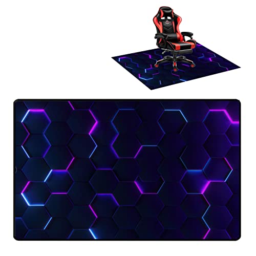 CCTSA 100×120CM Bodenschutzmatte Bürostuhl Unterlage Floorpad Bodenschutz Bodenschutzmatte Home Gaming-Stuhl-Unterlage Anti-Rutsch Hartboden Mehrzweck-Stuhlteppich für zu Hause von CCTSA