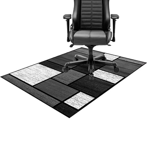 CCTSA 120 x 140 cm Bodenschutzmatte für Hartböden,Bürostuhl Unterlage Boden Gaming Bodenmatte Schreibtischstuhl,Bodenschutz Gut für Schreibtische,Gaming-Stuhl,Büro und Zuhause,Schützt Böden von CCTSA