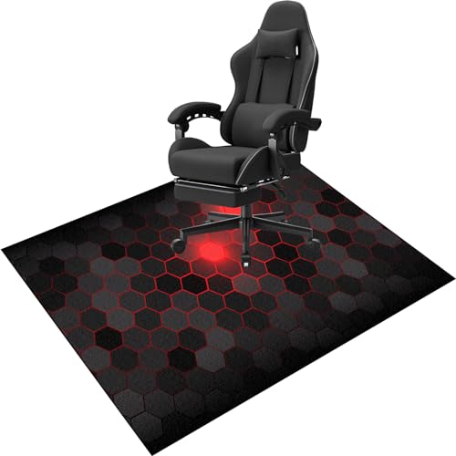 CCTSA 180 x 230 cm Bürostuhlmatte Bodenschutzmatte für Teppichböden/Gaming Bürostuhl Stuhlmatten/Bürostuhl Unterlage/Bürostuhlunterlage/Teppichschutz für Bürostuhl von CCTSA