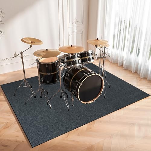 CCTSA 230 x 180 cm Schlagzeugteppich, rutschfeste Trommel Teppiche, Schallschutzdecke, Schlagzeug Teppich für Bass Drum Snare, Akustik Elektrisches Schlagzeug Teppich für Studio, Wohnung CCTSA 230 x 180 cm Schlagzeugteppich, rutschfeste Trommel Teppiche, Schallschutzdecke, Schlagzeug Teppich für Bass Drum Snare, Akustik Elektrisches Schlagzeug Teppich für Studio, Wohnung von CCTSA