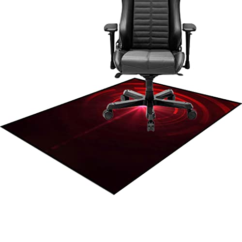 CCTSA Bodenschutzmatte Gaming Bürostuhl Stuhlmatten Boden Gaming Bodenmatte Gaming Teppich mit Rutschfester Unterlage Kratzfest Stuhl Unterlage Waschbar Chairmat 80x120CM von CCTSA