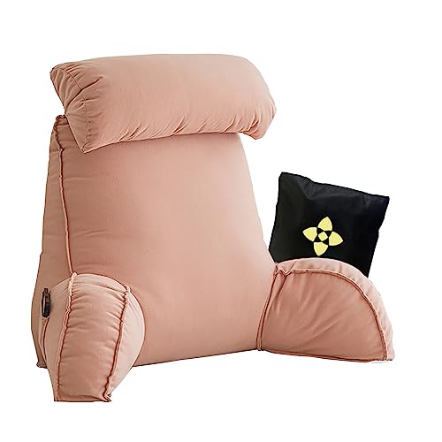 CCTSA Ergonomisches Bett Kissen Rückenkissen,Extragroßes Lesekissen mit Armlehnen und Abnehmbarem Nacken,Lesekissen für Bett und Sofa,Bettruhekissen zum Spielen,Lesen,Fernsehen,75cm x 40cm x 50cm von CCTSA