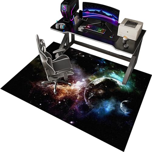 CCTSA Schreibtischstuhl Unterlage | Bürostuhl Unterlage | Gaming Bürostuhl Stuhlmatten | Bodenschutzmatte Bürostuhl | Gaming Teppich | Schutzmatte für Laminat | Computerstuhl Teppiche 100 x 140 cm von CCTSA