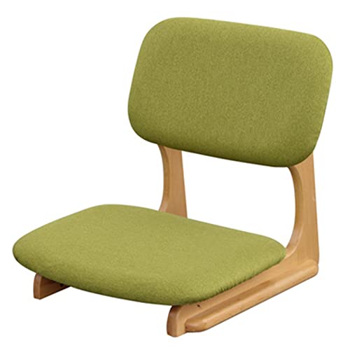 CCVAYE Bodenstuhl Massivholz Rückenlehne Stuhl Erkerstuhl Bettstuhl Lazy Chair/Weiß/53 * 52 * 52Cm von CCVAYE