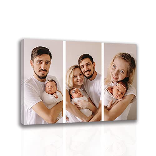 CCWACPP Benutzerdefinierte Leinwand Wandbilder Collage Foto Leinwanddruck Personalisierte Leinwanddrucke mit Ihrer Multi Fotos Wanddekoration 30x45 cm von CCWACPP