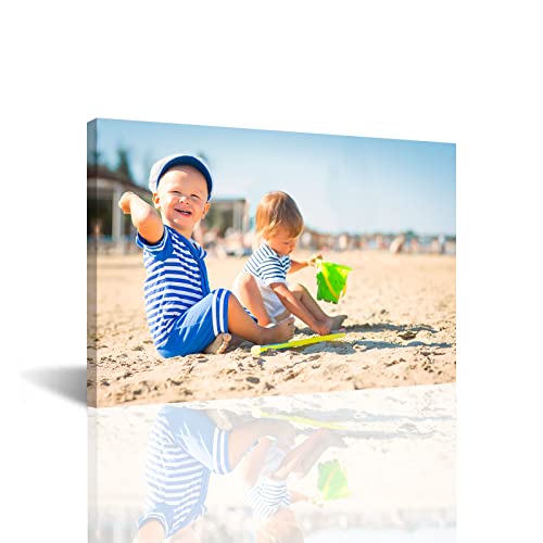 CCWACPP Passen Sie Ihr Foto auf Leinwand an Wanddekoration personalisierte Geschenke Hochzeit Baby Haustier Familie Drucke Wandbilder 40x60 cm von CCWACPP