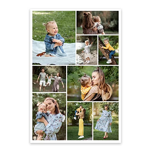 CCWACPP Personalisierter Foto auf Leinwand Druck Wanddekoration Leinwand Foto Kunstdrucke individuelle Collage individuelle Gestaltung von mehreren Wandbildern 20x25 cm von CCWACPP