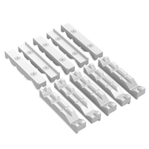 6 "8" Schraubstockweiche Aluminium 5 Paar V-Form kompatibel mit Küken Kurt Te-Co Parlec Toolex Eroberung 8 "Schraubstockmodelle(1 Set) von CCXTZC