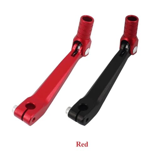 Aluminiumgetränkeschalthebelstange kompatibel mit Motorcycle BSE CRF 110 Apollo TTR 125 Motorrad 50ccm 110cc 250cm Dirt Pit Bike(Rot) von CCXTZC