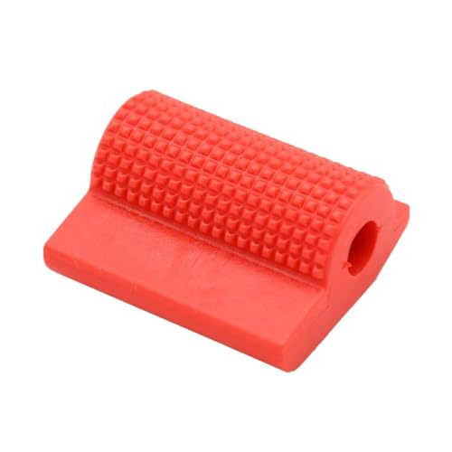 CCXTZC 8 mm universelles Motorradschichtschaltgetriebe Pedalabdeckung Gummi -Schuhschutz Zehengel Pad kompatibel mit den meisten Fahrrädern Teilezubehör(Rot) von CCXTZC