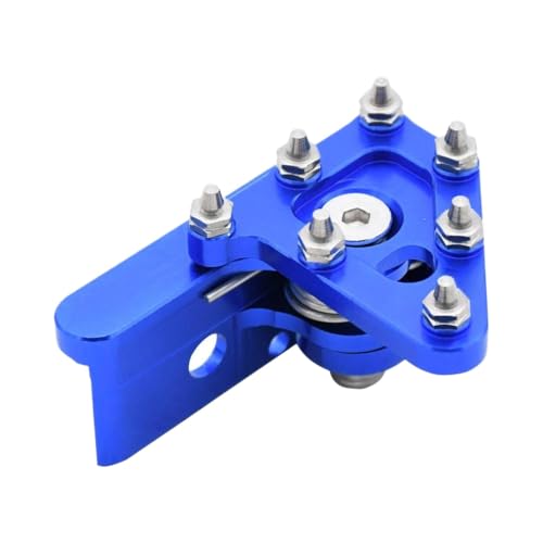 CCXTZC Aluminium CNC Heckbremshebel für Motorrad mit Stufenspitze kompatibel mit KX80 KX125 KX250 KX250F KX450F und ähnliche Modelle(Blau) von CCXTZC