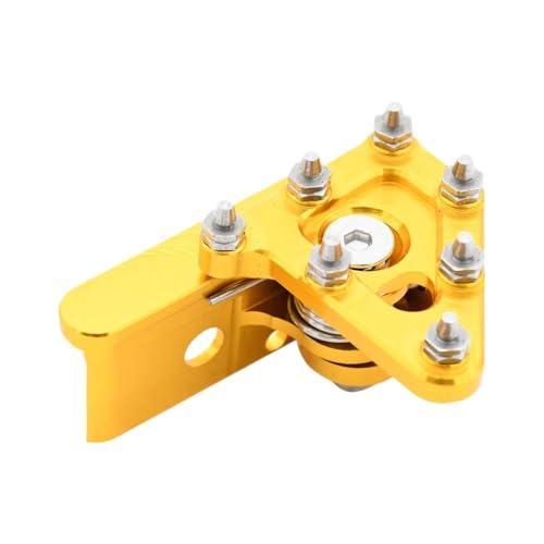 CCXTZC Aluminium CNC Heckbremshebel für Motorrad mit Stufenspitze kompatibel mit KX80 KX125 KX250 KX250F KX450F und ähnliche Modelle(Gold) von CCXTZC