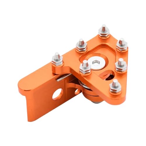 CCXTZC Aluminium CNC Heckbremshebel für Motorrad mit Stufenspitze kompatibel mit KX80 KX125 KX250 KX250F KX450F und ähnliche Modelle(Orange) von CCXTZC