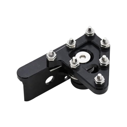 CCXTZC Aluminium CNC Heckbremshebel für Motorrad mit Stufenspitze kompatibel mit KX80 KX125 KX250 KX250F KX450F und ähnliche Modelle(Schwarz) von CCXTZC