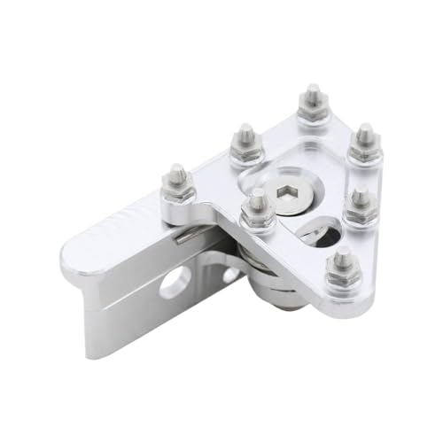CCXTZC Aluminium CNC Heckbremshebel für Motorrad mit Stufenspitze kompatibel mit KX80 KX125 KX250 KX250F KX450F und ähnliche Modelle(Silber) von CCXTZC