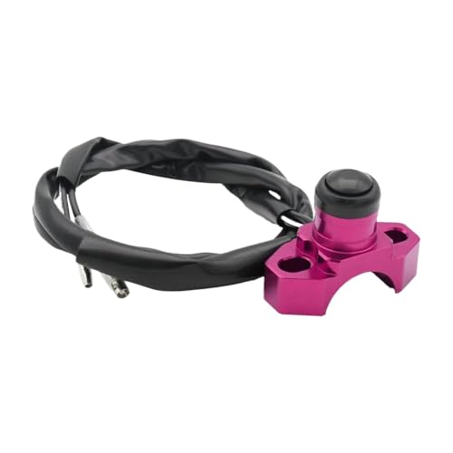 Universal Motorcycle Engine Stopp Start Kill Switch Taste kompatibel mit TC TE TX FC -Modellen CNC Billet Design(Lila) von CCXTZC