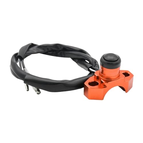 Universal Motorcycle Engine Stopp Start Kill Switch Taste kompatibel mit TC TE TX FC -Modellen CNC Billet Design(Orange) von CCXTZC