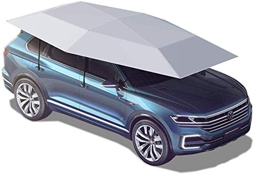Auto-Sonnenschirme Carports Autozelt Halbautomatisch, Tragbarer Auto-Schirmzeltbezug Gefaltetes Schutzdach für Autos von CCYENG