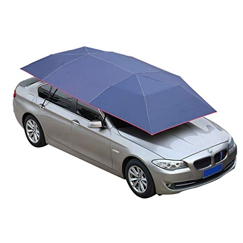 Halbautomatisches, zusammengeklapptes Autozelt, tragbares Auto-Schirmzelt, bewegliches Carport-Autoschutzdach mit Sonnenschutz, UV-Schutz, wasserdicht, Schnee- von CCYENG