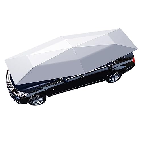Halbautomatisches Carport-Auto-Schirmzelt, 5,2 m, supergroßes mobiles Autodach, halbautomatischer Sonnenschutz, Autodach, Faltbare Schrumpfabdeckung von CCYENG