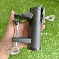 1 Stück (schwarze Matte) Sonnenschirm-Befestigungsklammer, Sonnenschirm-Befestigungsklammer für den Balkon, Sonnenschirm-Balustrade-Befestigung, von CCYKXA