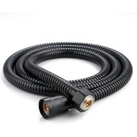 1 Stück 1,5 m flexibler Duschschlauch aus Edelstahl, Messingbeschläge, knickfester Duschkopfschlauch, flexibler Duschschlauch – Schwarz - Ccykxa von CCYKXA