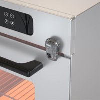 1 Stück Baby-Sicherheits-Ofentürschloss, Doppelknopf-Ofenschloss für die Sicherheit in der Küche (transparent schwarz) - Ccykxa von CCYKXA