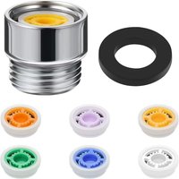 Ccykxa - 1 Stück Duschkopf-Durchflussregler, Duschdurchflussreduzierer-Begrenzer-Set, Adapter für festen Duschkopf und Handbrause für Badezimmer, 6 Ccykxa - 1 Stück Duschkopf-Durchflussregler, Duschdurchflussreduzierer-Begrenzer-Set, Adapter für festen Duschkopf und Handbrause für Badezimmer, 6 von CCYKXA