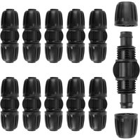 10 Stück gerade Verbinder Tropfverbinder Wasserrohrverschraubungen 16 mm PE-Rohr Wasserrohr Tropfbewässerungssystem - Ccykxa 10 Stück gerade Verbinder Tropfverbinder Wasserrohrverschraubungen 16 mm PE-Rohr Wasserrohr Tropfbewässerungssystem - Ccykxa von CCYKXA