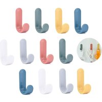 12 Stück Handtuchhaken, Badezimmerhaken Badezimmer Handtuchhalter Küche Büro Garderobe Kinder, Kunststoff Wandhaken - Ccykxa 12 Stück Handtuchhaken, Badezimmerhaken Badezimmer Handtuchhalter Küche Büro Garderobe Kinder, Kunststoff Wandhaken - Ccykxa von CCYKXA