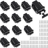 12 Stück Touch-Entriegelungsriegel für Schrank, Türriegel für Schrank mit Schrauben für Schrank, Möbel, Tür, Schrank, Touch-Riegel - Ccykxa von CCYKXA