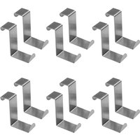 12 Stück Türhaken Edelstahl Türhaken Z-Form Reversible Stahl Türhaken Garderobenhaken - Ccykxa von CCYKXA