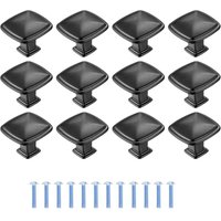 12 Stück schwarzer Küchenschrankgriff, Türgriff-Schublade, Küchentür-Möbelknopf, Möbelgriffe für Küchenschrank, Schrank – 1,2 Zoll/30 mm - Ccykxa 12 Stück schwarzer Küchenschrankgriff, Türgriff-Schublade, Küchentür-Möbelknopf, Möbelgriffe für Küchenschrank, Schrank – 1,2 Zoll/30 mm - Ccykxa von CCYKXA