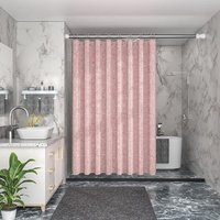 120x180cm Rosen-Leinen-Waschbarer Duschvorhang, Wasserdichter Anti-Schimmel-Badezimmervorhang - Ccykxa von CCYKXA