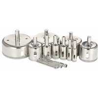 14-teiliges 3-70-mm-Glas-Lochsägen-Set, diamantbeschichtete Kernlochsäge, Marmorbohrer, Fliesen, Keramik, Glas, Porzellan, Bohren - Ccykxa von CCYKXA