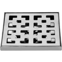 15 x 15 cm) begehbarer Duschablauf, Bodenablauf, großer Außen-Bodenablauf, Edelstahl 304, großes Außenformat - Ccykxa von CCYKXA