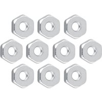1×1×1cm)Sechskantmuttern, 10-teilige Führungsschienen-Kettenradabdeckung 8 mm Sechskantmuttern aus Edelstahl Ersatzzubehör Passend für Kettensäge und von CCYKXA