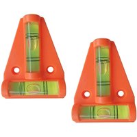 2 Stück Dreieck-Wasserwaage mit Magnet, Orange - Ccykxa von CCYKXA