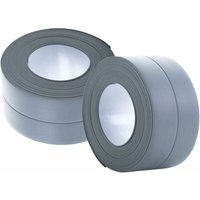 Ccykxa - 2 Stück Grau) Weiche Sockelleiste – Abschlussleiste für Küche und Bad, 22 mm, 3,2 m, selbstklebende Dichtung, flexible Faltleiste, von CCYKXA