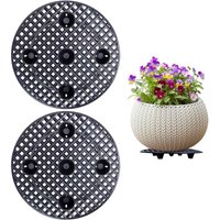2 Stück Pflanzenstützen, 20 cm/ 8 Zoll Mesh-Garten-Blumentopfmatte, Mesh-Pad, atmungsaktive Drainage-Blumentopf-Lochmatte für Innen- und von CCYKXA