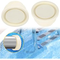 Ccykxa - 2 Stück Schwimmbad-Gummipuffer, Pool-Stoßstangenschutzstopper, Leiter-Gummigriffleiter-Sicherheitsstoßstangen-Poolzubehör, 2,4 x 1,5 x 1,3 von CCYKXA