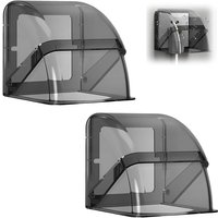 2 Stück Steckdosenabdeckung, kein Bohren von Löchern erforderlich, Steckdosenabdeckung, 87 x 90 mm, Steckdosenabdeckung, Wandschalterabdeckung, von CCYKXA